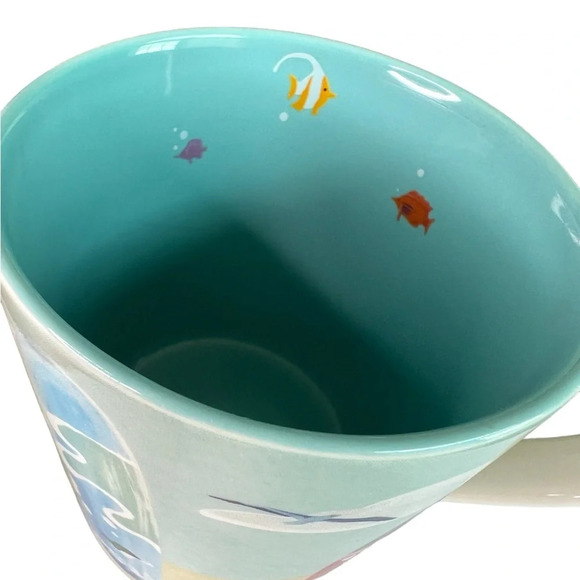 Starbucks Hawaii 2010 Bone China Coffee Tea Mug Cup Surf Boards Shark Ocean - Picture 5 of 9